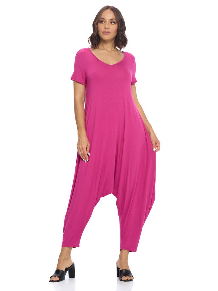 Allium - Wholesale Jumpsuit - Women's - Solid Harem Jumpsuit5