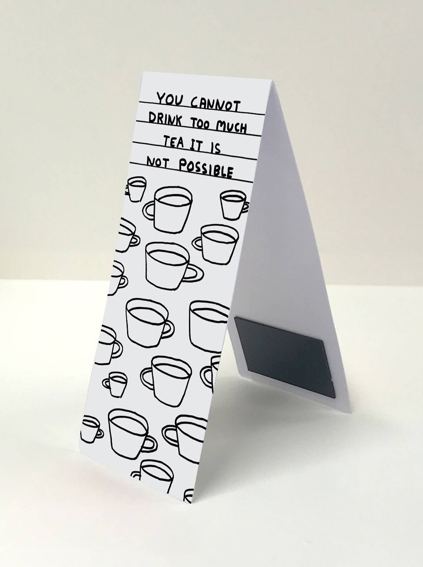 David Shrigley x Brainbox Candy - Venta al por mayor Marcapáginas - Marcador magnético divertido - David Shrigley - Too Much Tea5