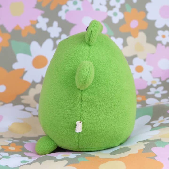 Beautifully Regular – wholesale Fyllda/plyschleksaker - Barn och baby – Knubbig groda uppstoppade djur i limegrön1