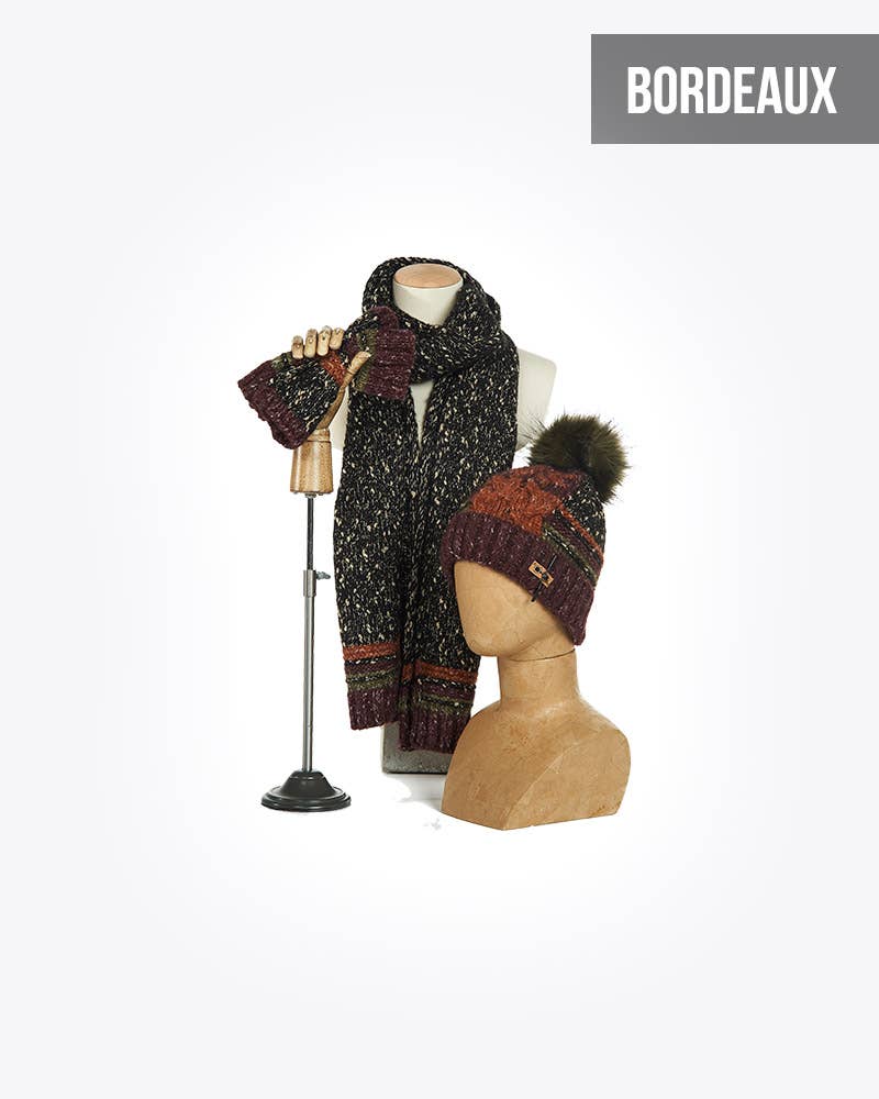 Fonem – wholesale Winter accessory set – women's – Ensemble De 3 Pièces : Claudia3