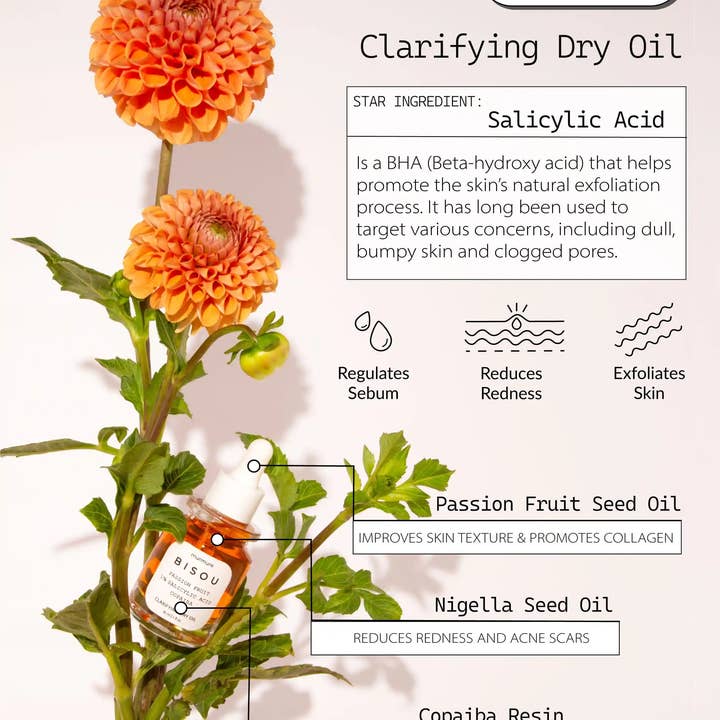 Murmure - Wholesale Facial Oil - Bisou: Clarifying Dry Oil