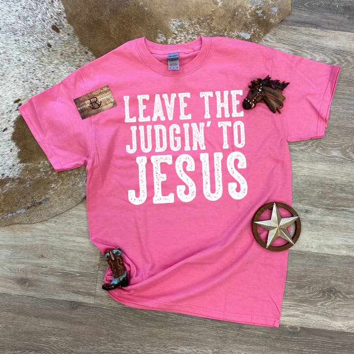 Deixa o Julgamento para Jesus T-shirt para Adulto por atacado de Rockin R Apparel