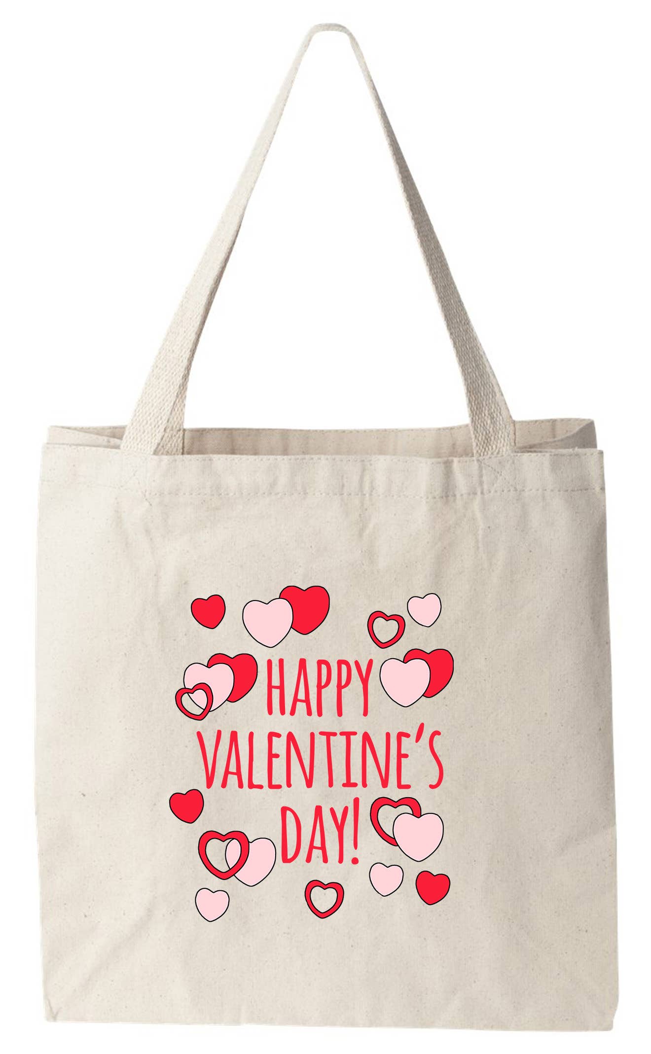 Moonlight Makers - Wholesale Tote Bag - Women's - Happy Valentine's Day - Sweet Colorful Tote Bags