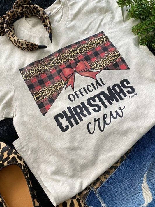 CH Official Christmas Crew, Bow, Plaid, Family CHRISTMAS, for wholesale by L&B Life