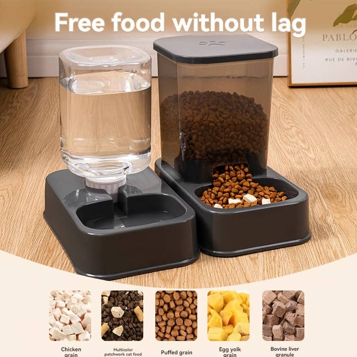 DIYSTORE – Engroshandel Madskål - Kat/hund – Kattevanddispenser, automatisk fodermaskine til katte, vanddispenser til hunde, kattemad, kattefad, komplette kæledyrsforsyninger