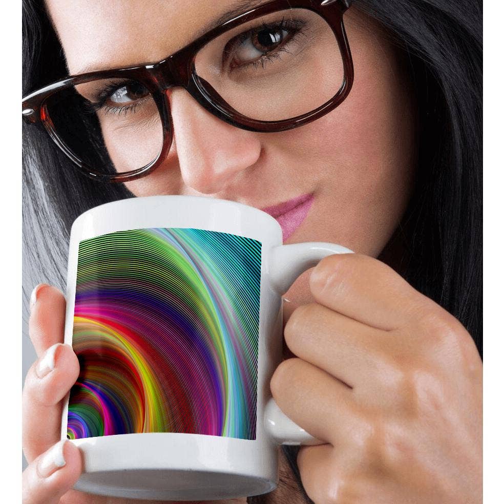 3dRose - Wholesale Coffee Mug - 3dRose, Vortex of Colors - colorful abstract graphic, Mug9