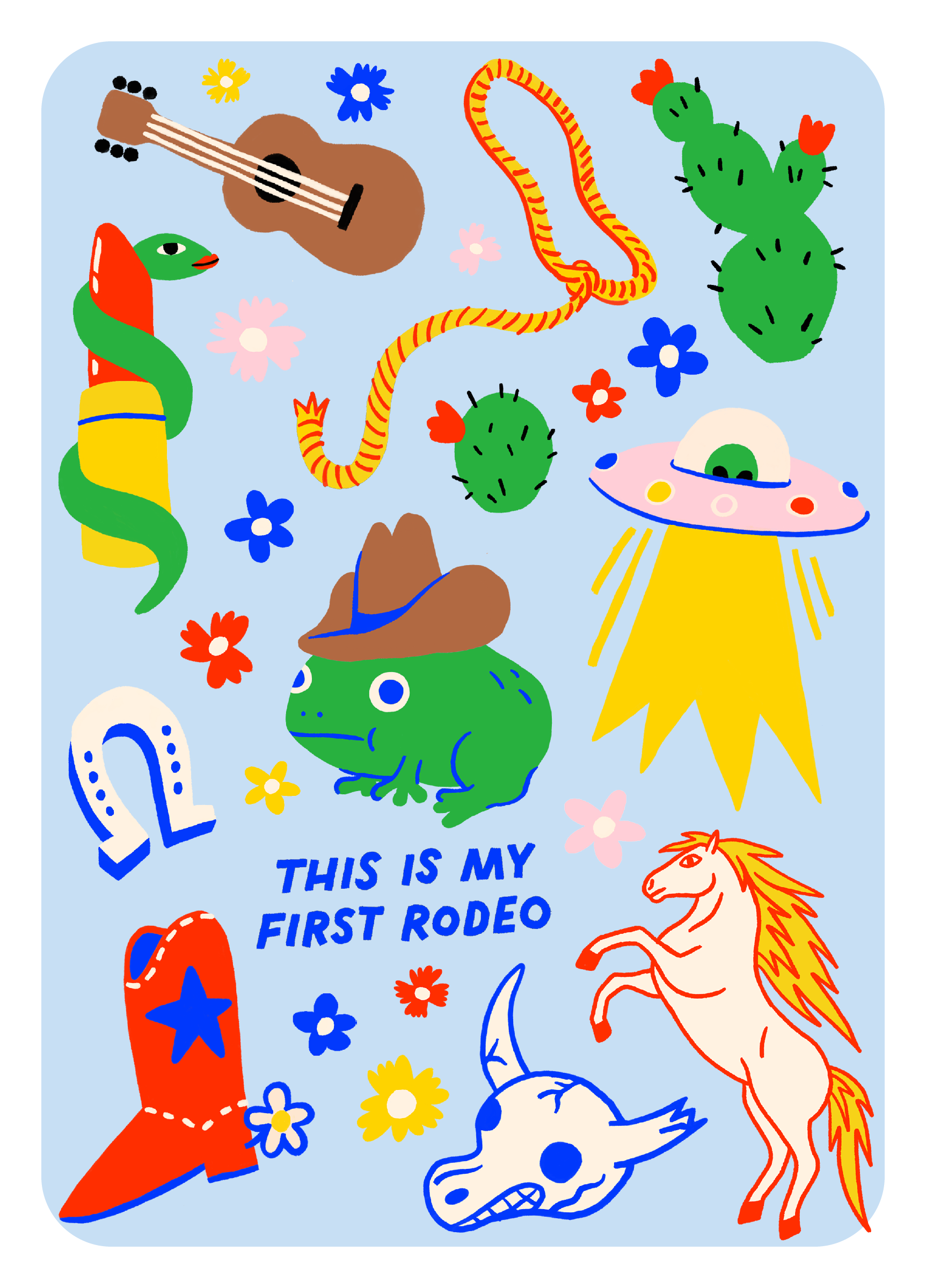 Hot Dang Press - Vente Kit de bricolage - Set de feuilles transfert thermique First Rodeo2