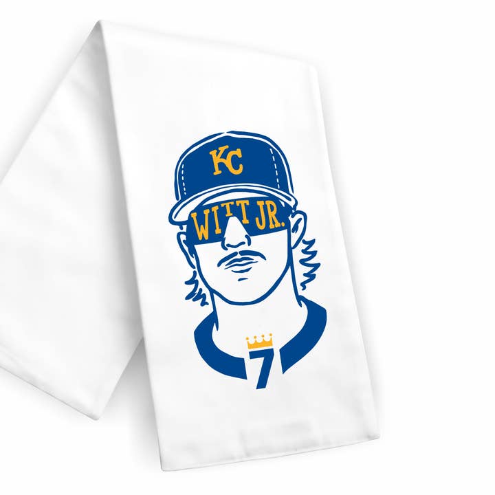 Torchon de cuisine Kansas City Royals Bobby Witt Jr. pour la vente par Maple Leaf Market
