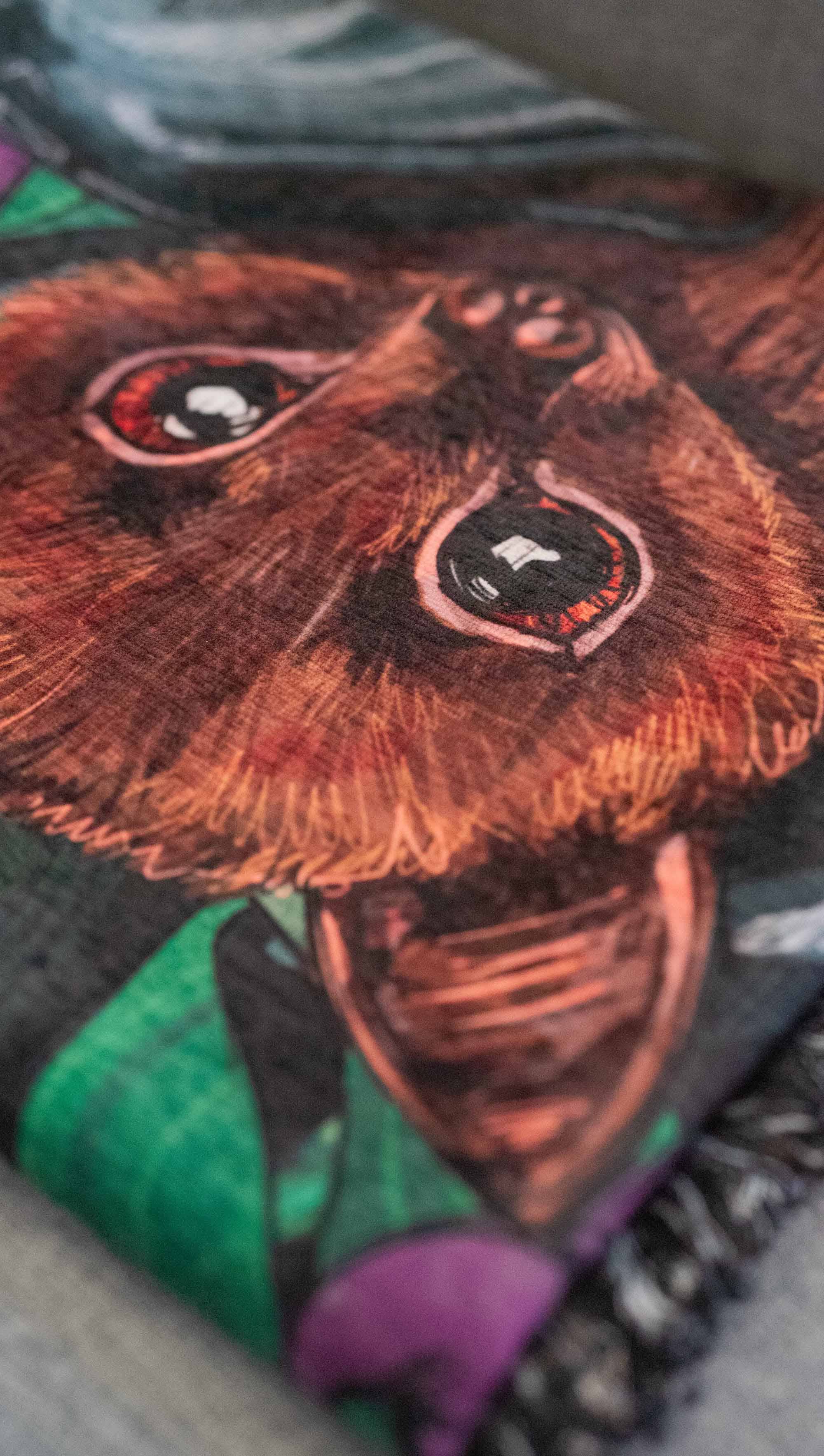 Eagle Rock Werkshop® - Wholesale Tapestry/Textile - Spooky Season - Fruit Bat - Chenille Tapestry with Tassels4