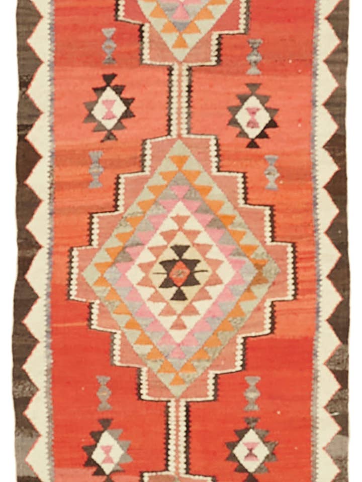 Alfombra Kilim Boho Multicolor 3x9 - 43059 para venta al por mayor de RUG N CARPET