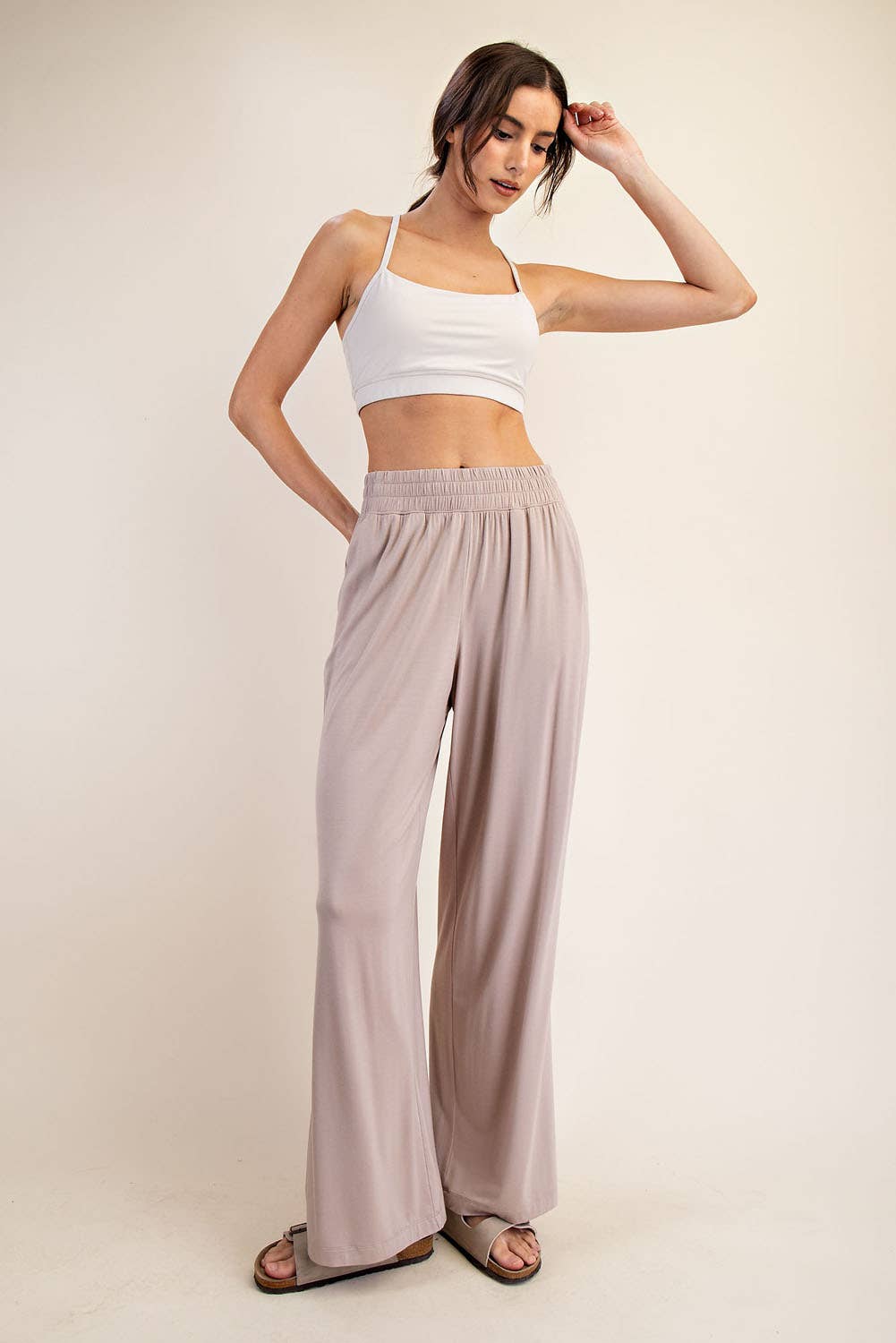 Rae Mode - Wholesale Pants - Women's - VISCOSE MODAL WIDE LEG PANT4