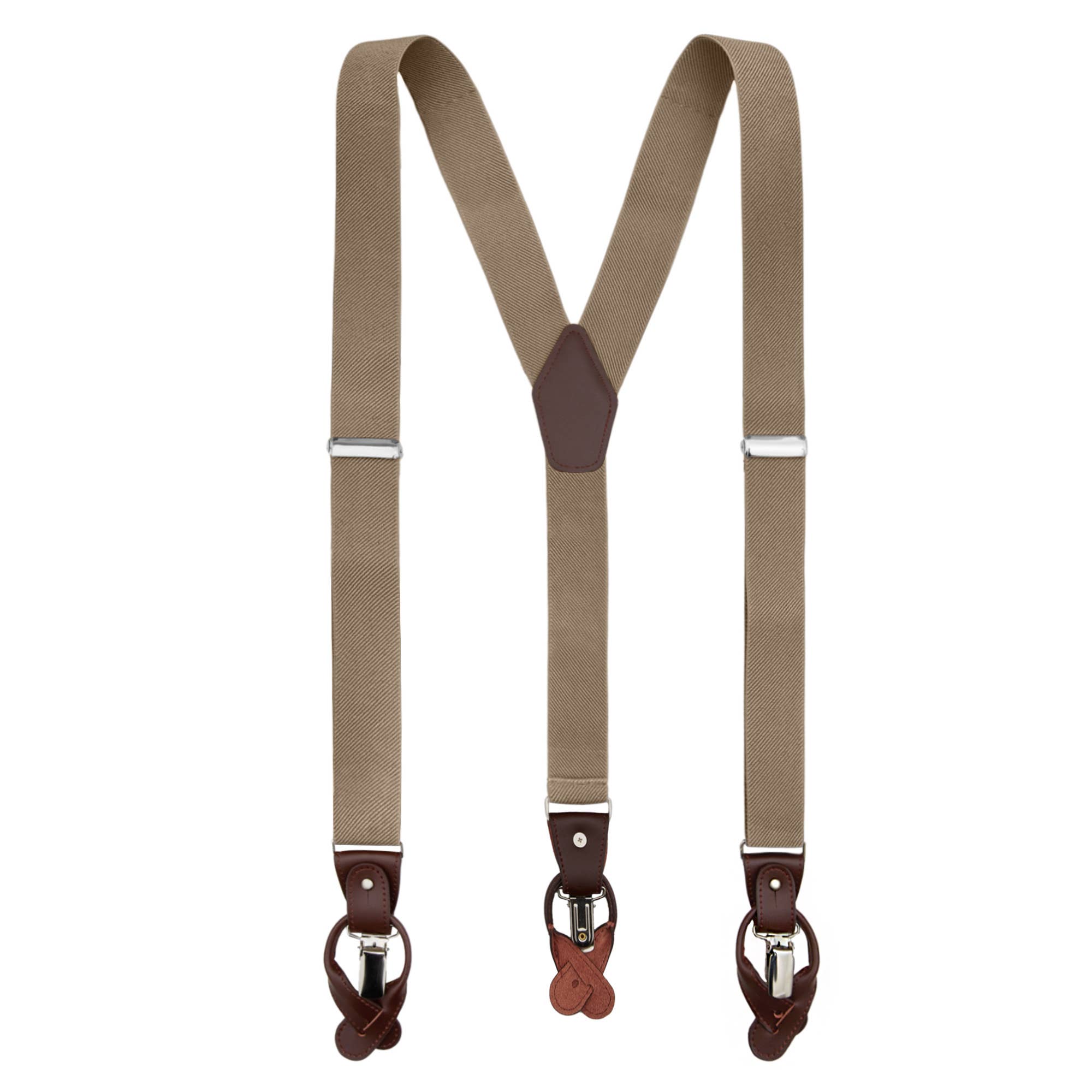Jacob Alexander - Vente Bretelles – homme - Bretelles solides élastiques en Y pour hommes4