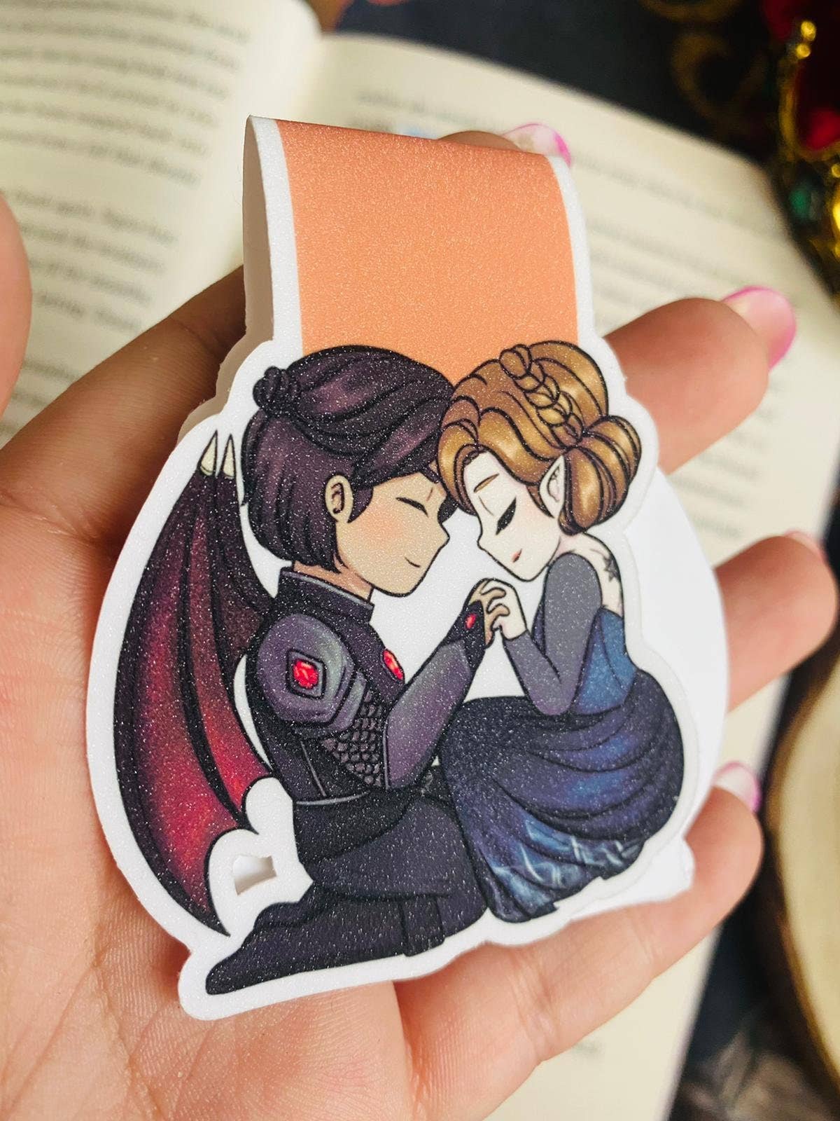 Alsace’s Art - Wholesale Bookmark - Custom Glitter Magnetic Bookmark.2