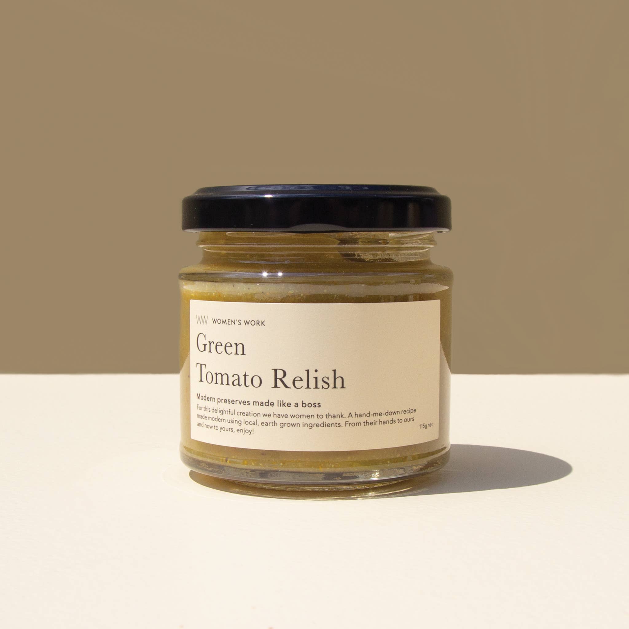 Women's Work - Wholesale Relish - Green Tomato Relish PETITE