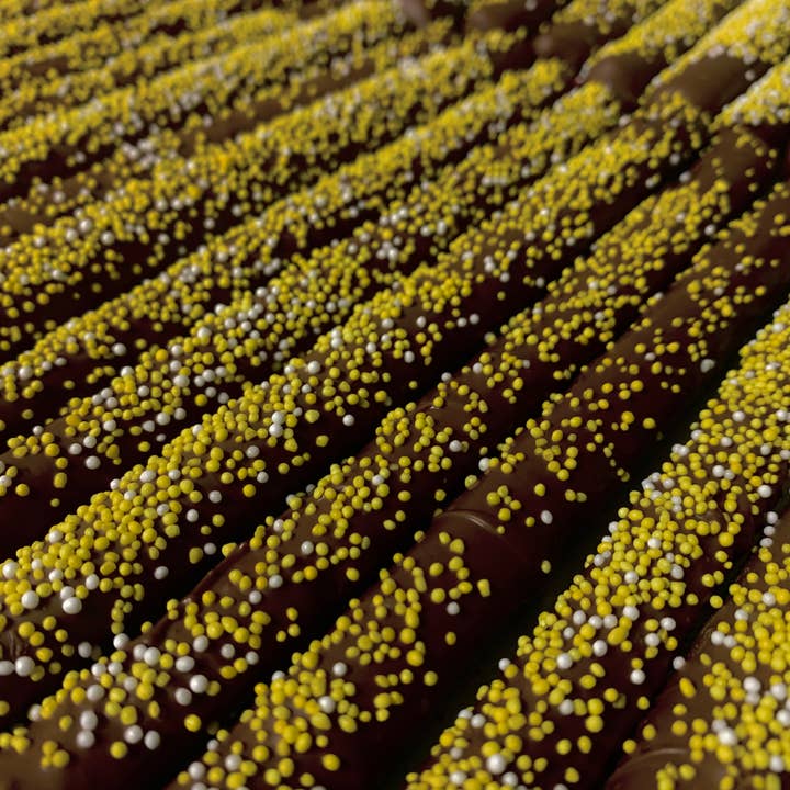 O'Shea's Candies Sweet Shop - Wholesale Chocolate Covered Sweets - Pretzel Rods - 2 PK - Milk Chocolate w/ Customized Color9