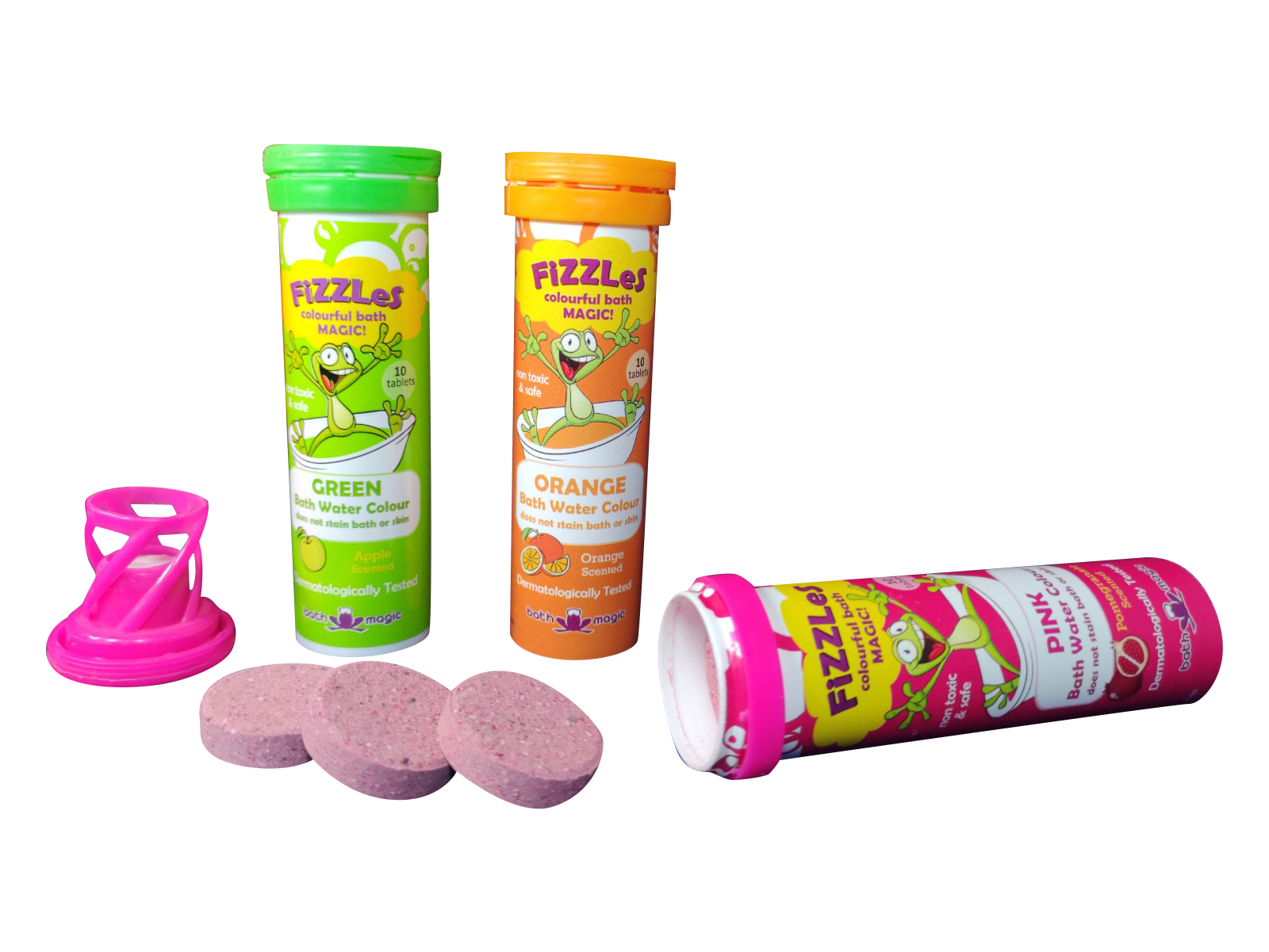 Afri-Imports - Wholesale Bath Bomb/Fizz - FiZZleS - 3 Pack Colourful Bath Magic for Kids (2 options)12