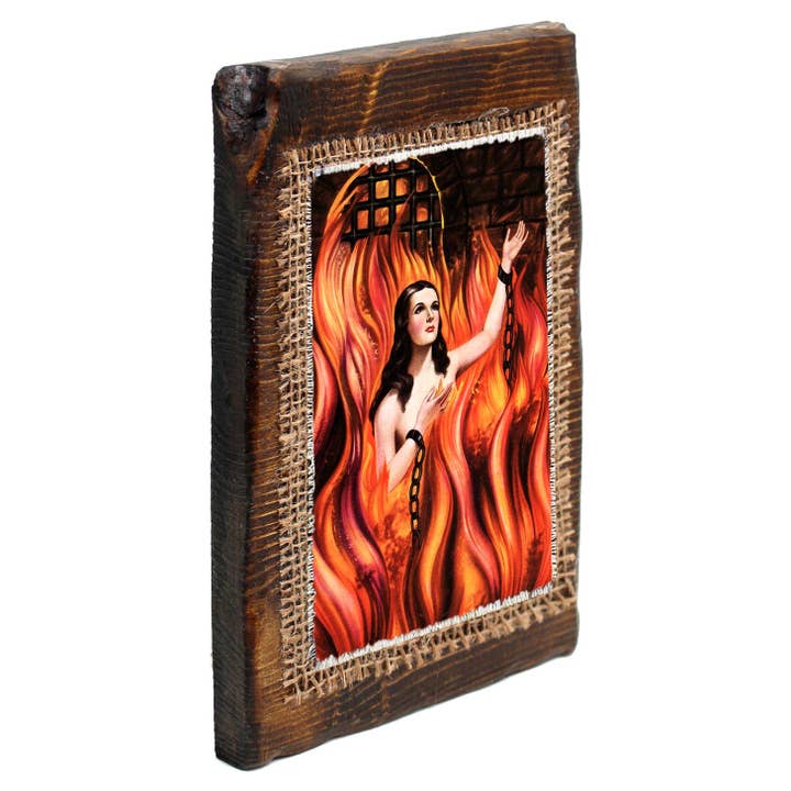 Oremus Mercy - Vendita all'ingrosso Decorazione da parete 3D - Anima Sola del Purgatorio Retablo Arte da Parete