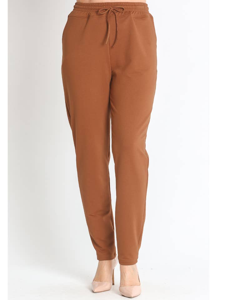 370044N FLEECE KNIT TROUSERS WITH DRAWSTRING for wholesale by LOURDES CASTILLO