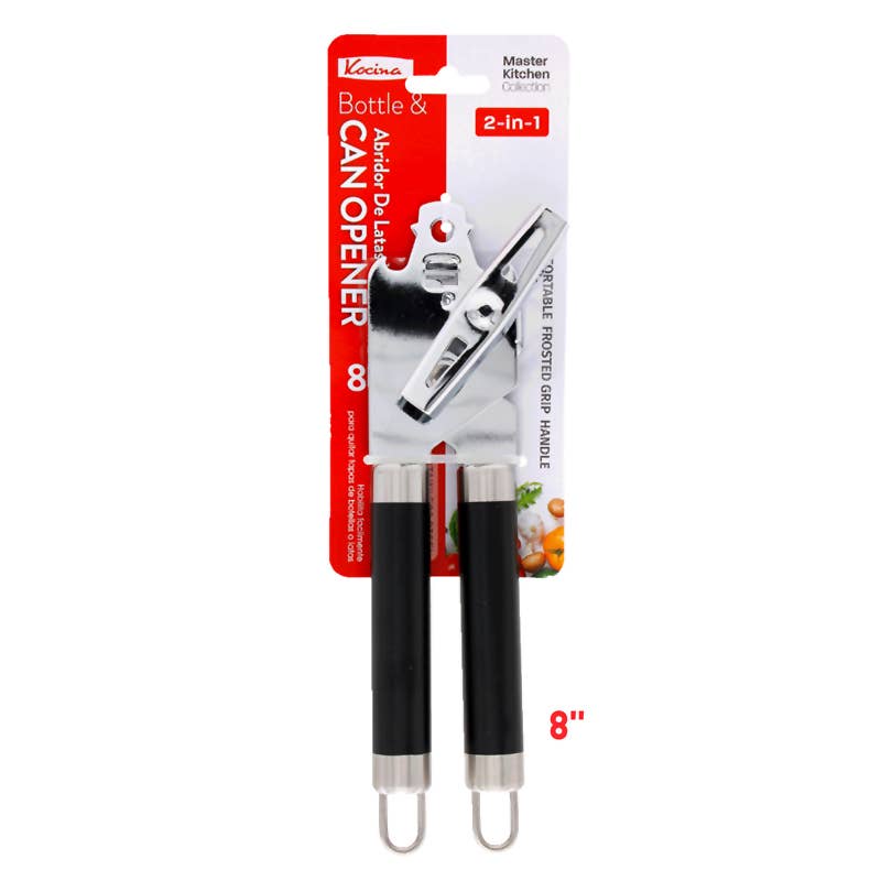 Deluxe Import Trading - Wholesale Can Opener - Bottle & Can Opener 2 in 1 8"0