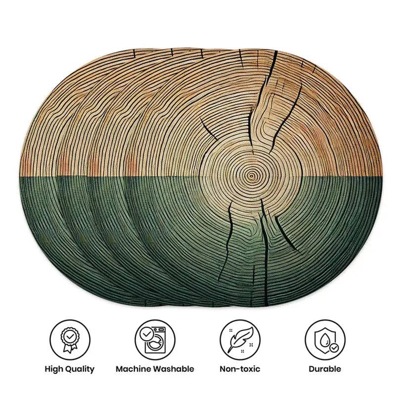 Huis Van Merken - Vendita all'ingrosso Tovagliette - Tovagliette Vintage per le Feste - Tovagliette Lavabili con Decorazione all'Olio d'Oliva1