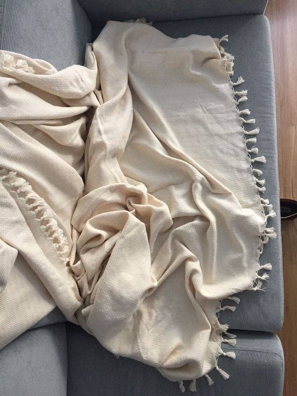 Tayf - Wholesale Throw Blanket - Konya Handmade 100% Organic Cotton Throw Blanket5