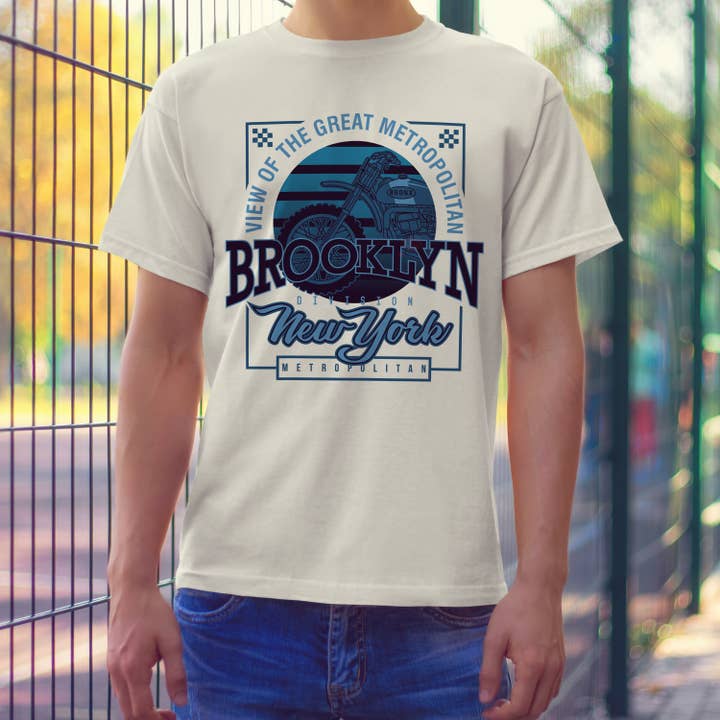 Camiseta Unissex Brooklyn New York por atacado de Emogifts