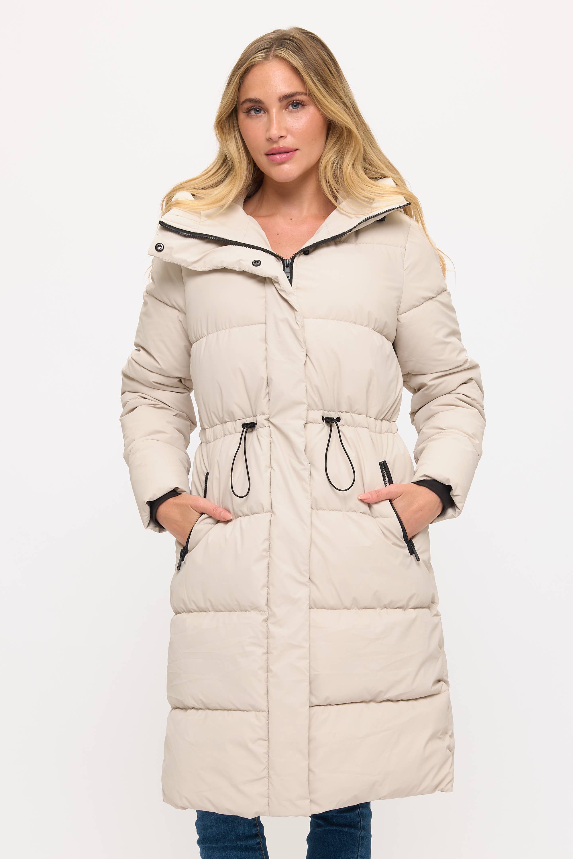 Coalition Apparel Inc - Wholesale Pufferjack - Dames - CLANP0112: Nordic Luxe Gewatteerde Jas met Capuchon5