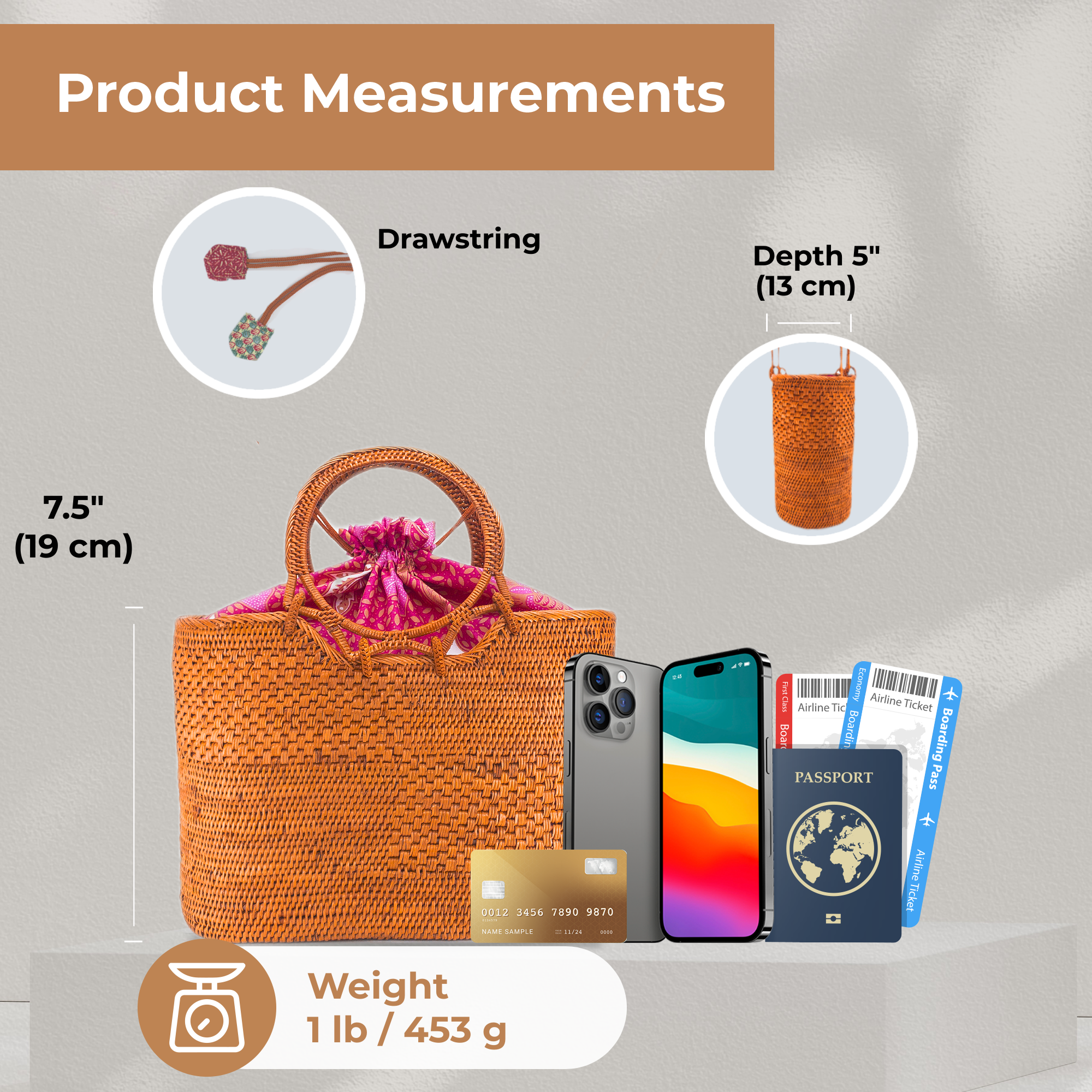 Ganapati - Wholesale Top Handle Bag - Women's - Bali Rattan Handbag - Kelsey6