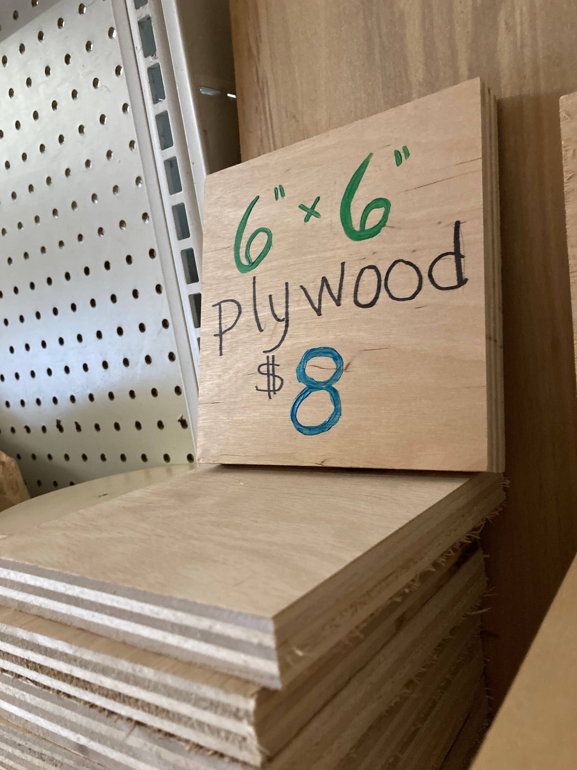 Stumps Custom Wood – wholesale Cutouts – Square 1/2in Birch Plywood, 1 pack, Birch plywood, glowforge wood, scroll sawing, sign making, DIY project, wood project3