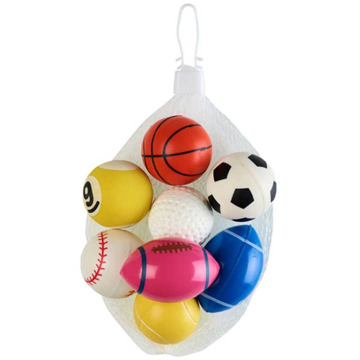 TSJJ - Wholesale Sports Ball - Kids - Net 8 balls Ass.Diam.34mm
