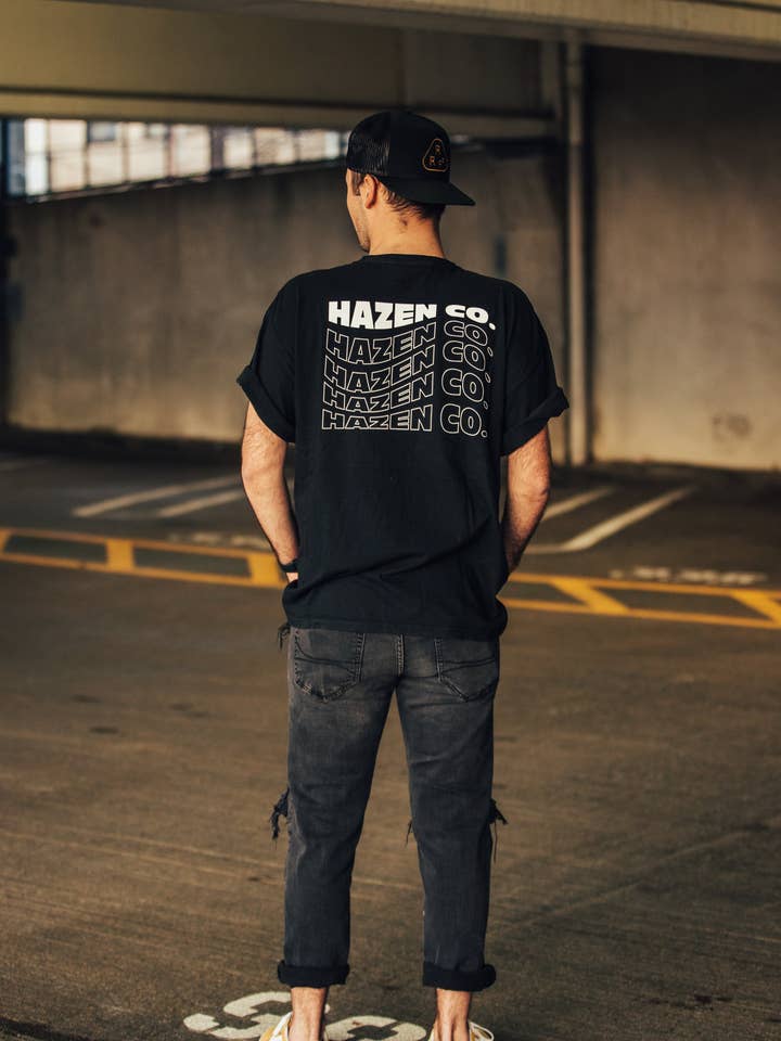 Hazen Co. T-Shirt Schwarz für den Großhandel von Hazen