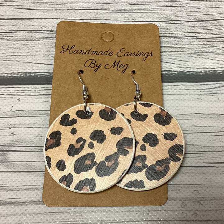 Dyreprint 1,5 tommer for engroshandel hos Handmade Earrings By Meg