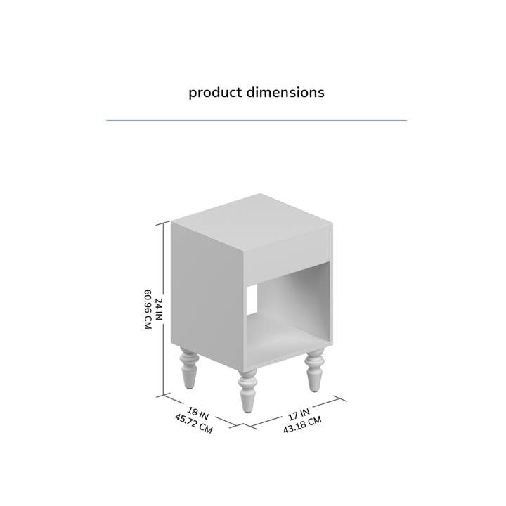 MH London - Wholesale Side Table - Rhonda Solid Wood Night Stand with Drawer13