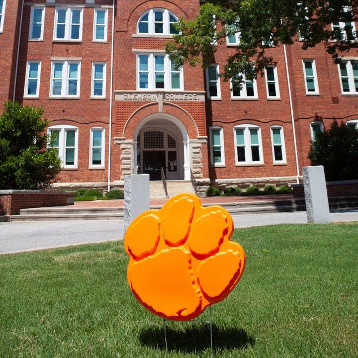Fanlawnaments - Wholesale Outdoor Ornament/Decor - The Original Clemson Lawn Ornament - Clemson Tigers Paw5