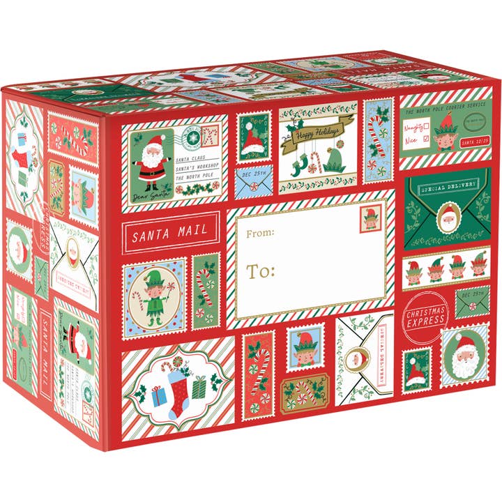 Mailing Boxes - Medium - North Pole Bound for wholesale by Jillson & Roberts