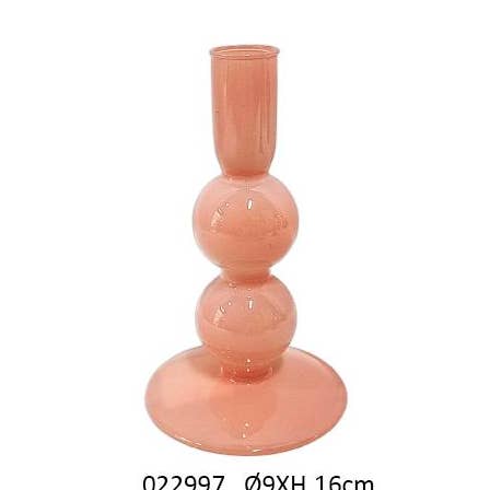 Bougeoir 'Signature' Rose Opaque Ø9 X H.16 cm pour la vente par Faye