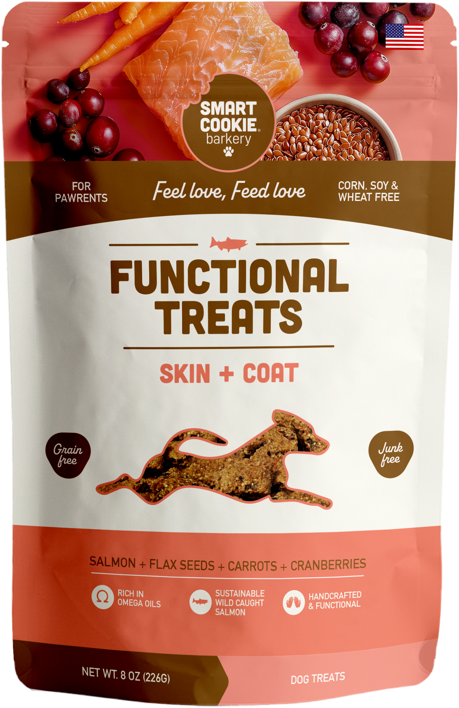 Smart Cookie Barkery - Wholesale Pet Treats - Dog - Skin and Coat Salmon Dog Treat1