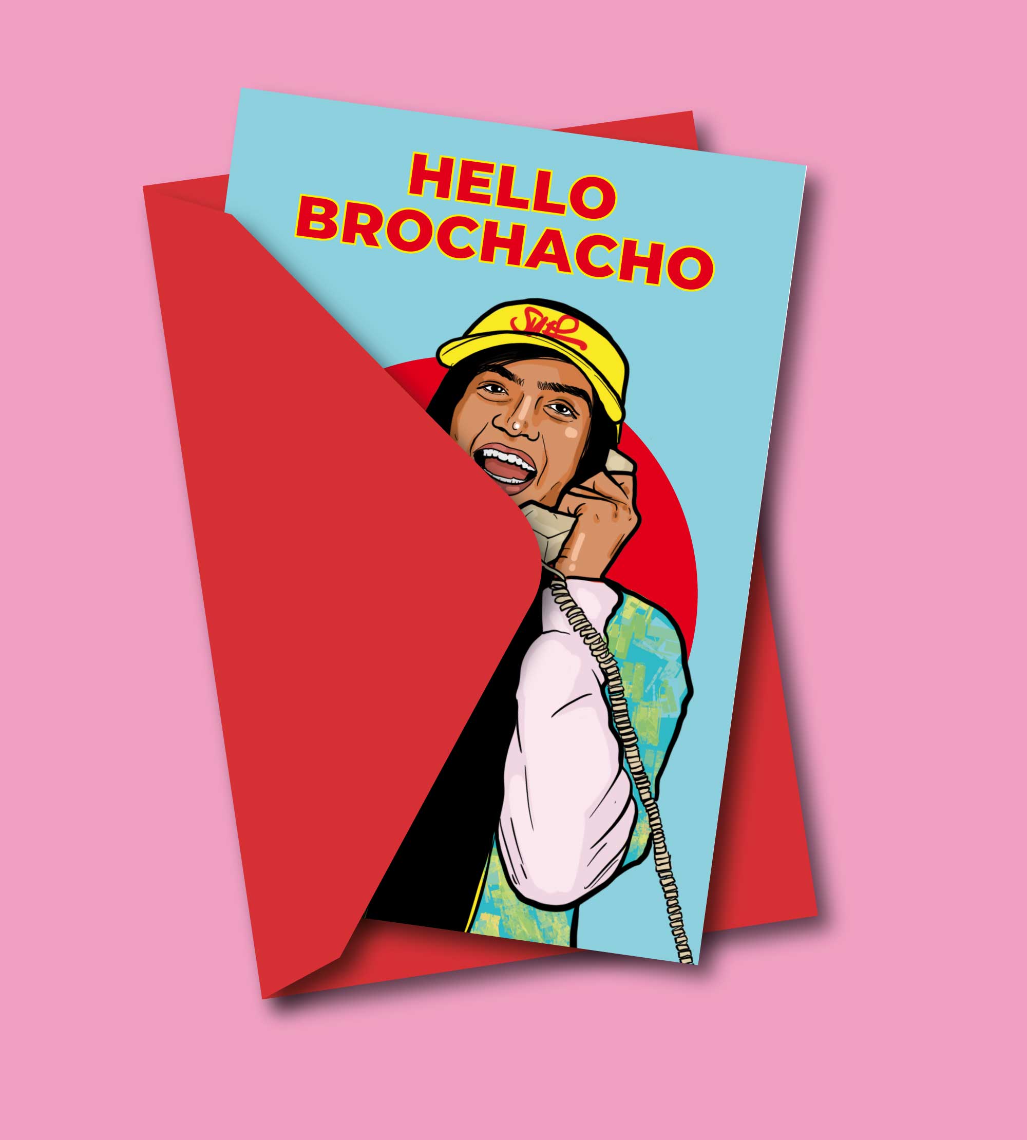 Studio Soph (We Pay Your Import Fees - We Ship DDP) - Venta al por mayor Tarjetas de felicitación - Tarjeta de Felicitación Hola Brochacho2