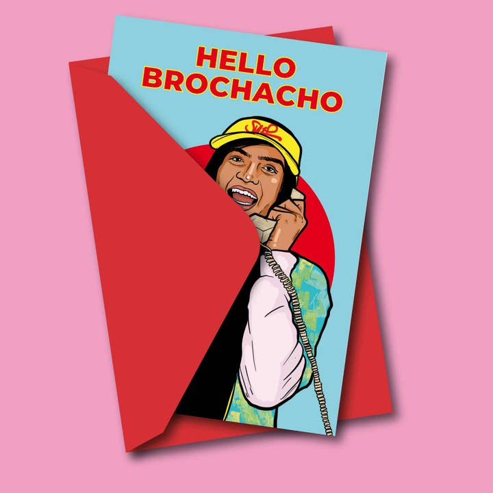 Studio Soph (We Pay Your Import Fees - We Ship DDP) - Venta al por mayor Tarjetas de felicitación - Tarjeta de Felicitación Hola Brochacho2
