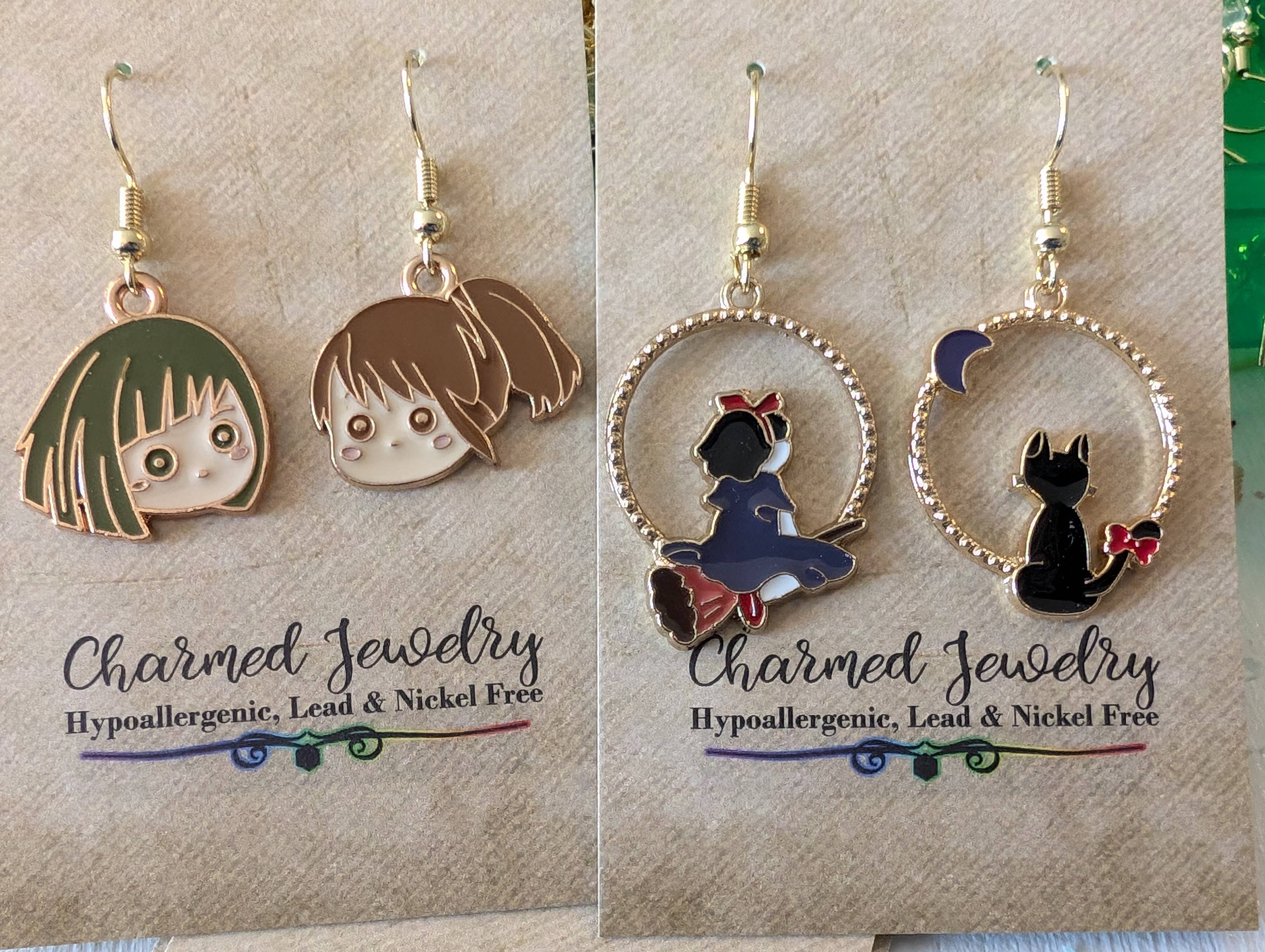 Con-Quest Crafts - Wholesale Dangle Earrings - Anime Inspired Earrings, Necklaces inspired by studio Ghibli17