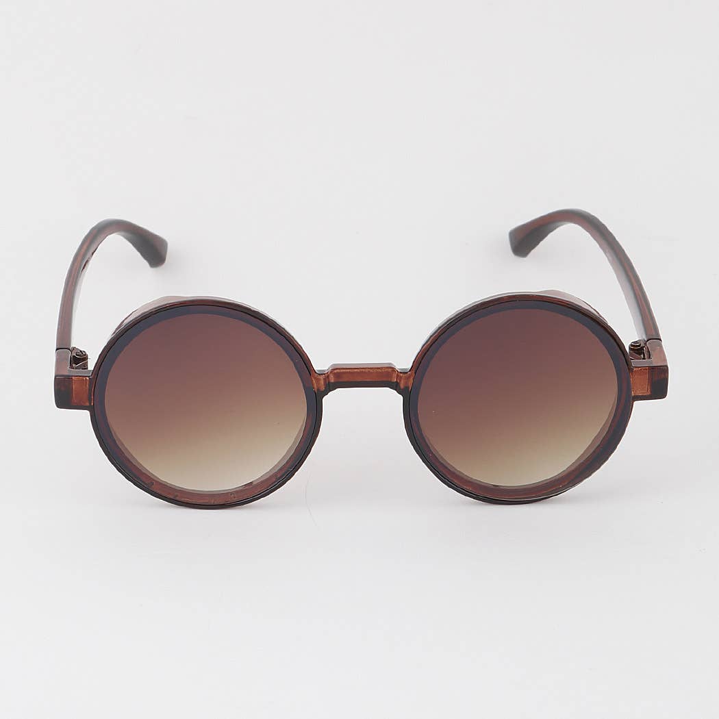 MÉLANGER Lunettes de soleil rondes teintées dégradées en vente sur Faire4