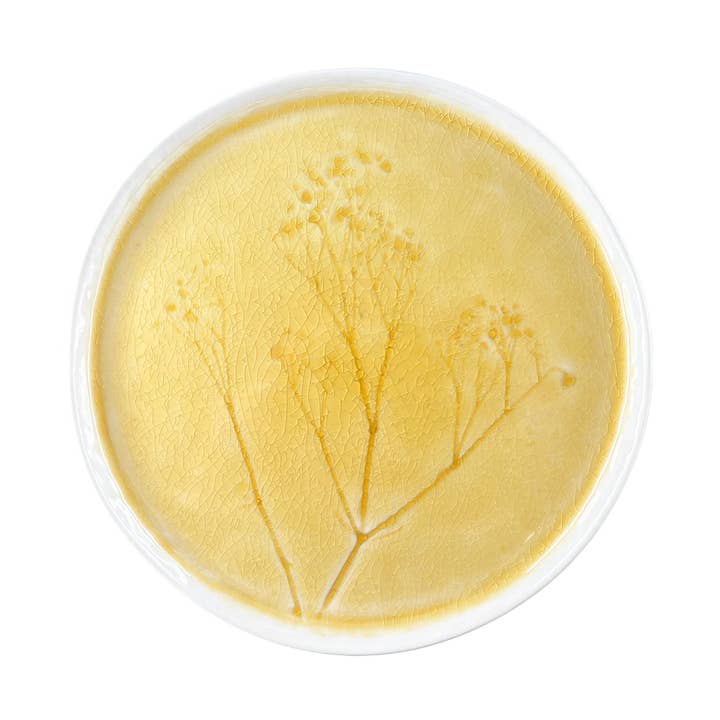 Meadow Yellow Porcelain Dessert Plate, Set of 4 for wholesale by Canvas Home