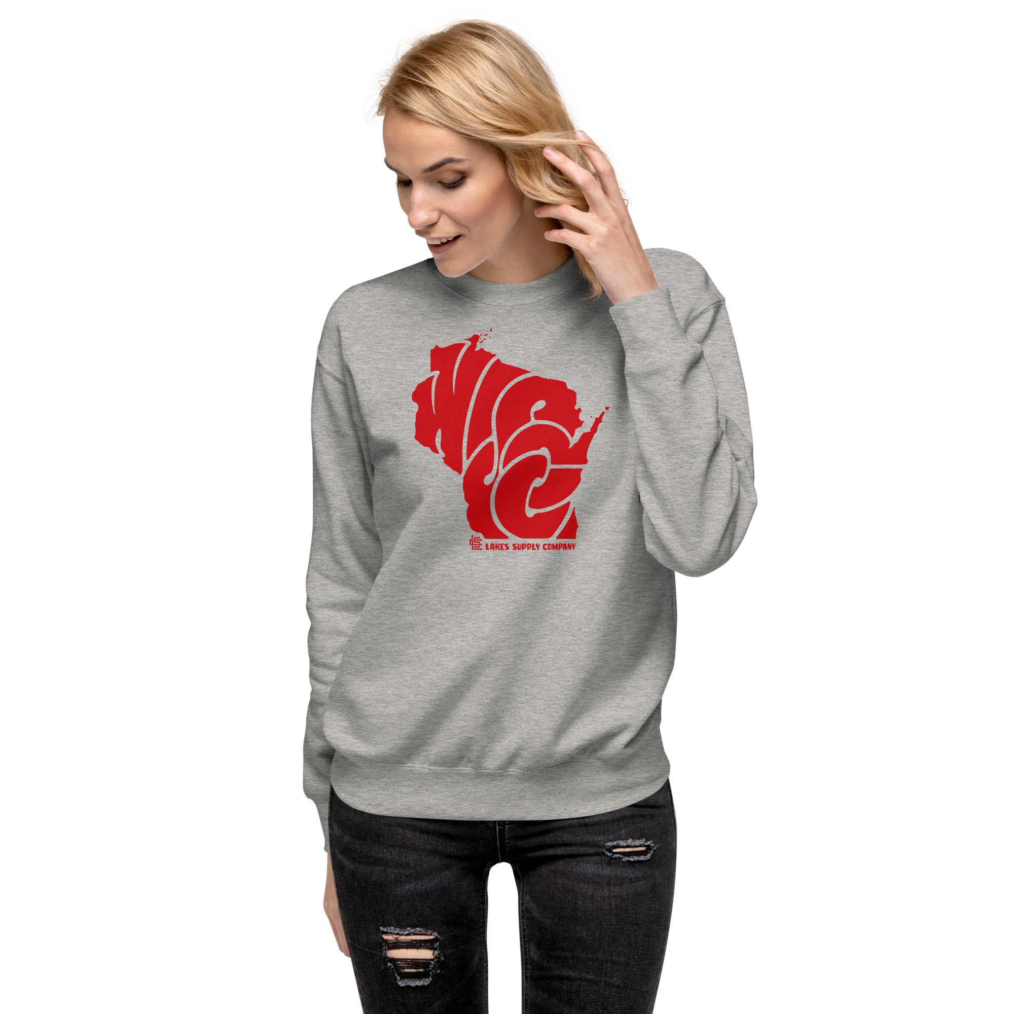Lakes Supply Co. - Wholesale Graphic Sweatshirt - Unisex - Wisconsin State Sweatshirt6