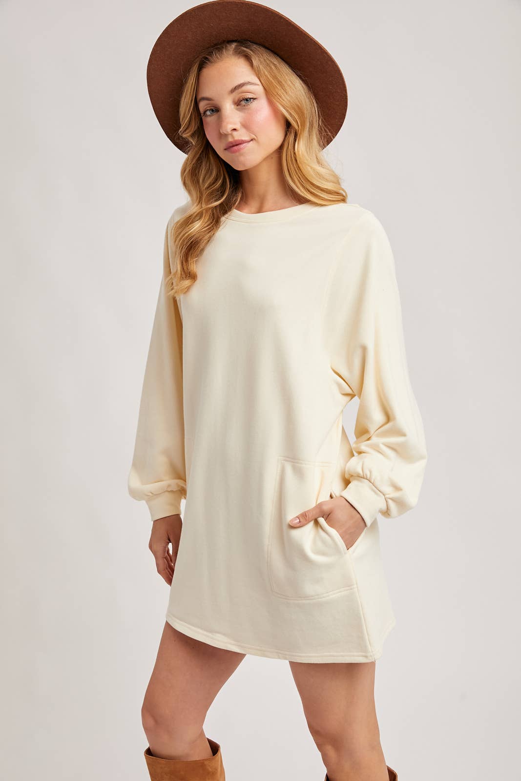 Bluivy - Vente Robe – femme - Robe mini en french terry19