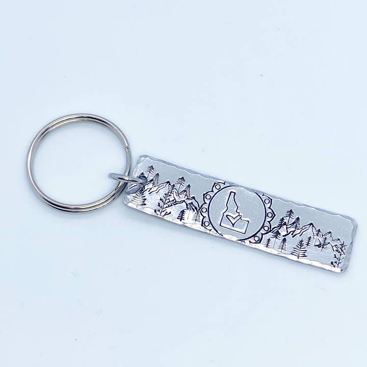 Idaho Medallion Simple Tag Keychain for wholesale by Stamped Serendipity