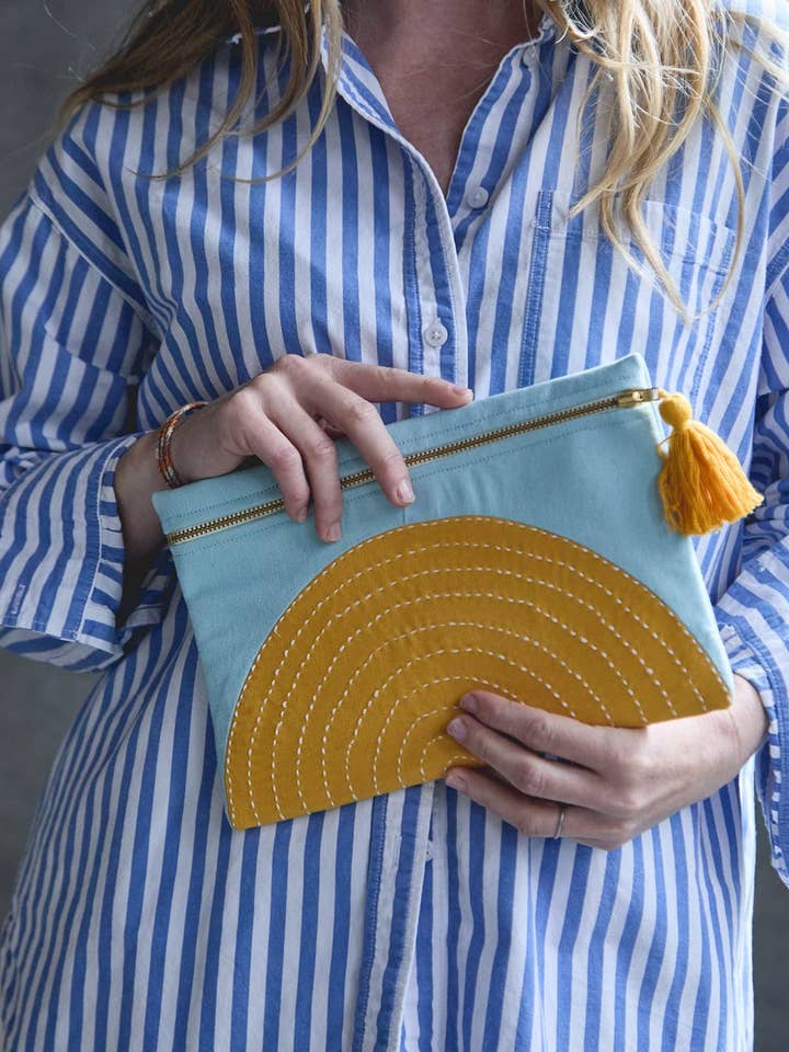 Eclipse Pouch - Cloud for wholesale by Anchal