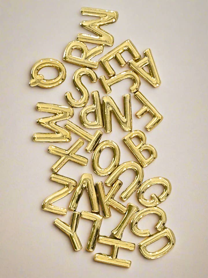 Elegance Gold Initial Threader Charm for wholesale by My Girl in LA