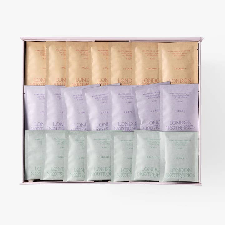 London Nootropics - Wholesale Instant Coffee/Espresso - Hamper Box of Adaptogenic Coffee Blends by London Nootropics1