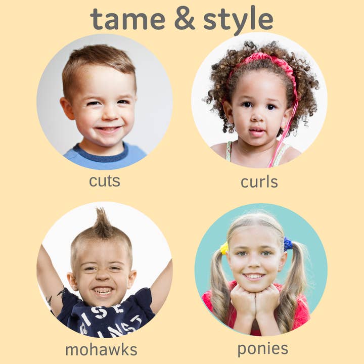 T is for Tame – wholesale Hair styling gel/mousse – Hair Taming Gel for Kids with Vitamin E, Natural, Not Sticky
