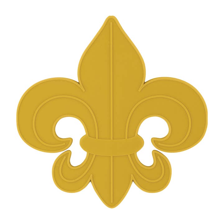 Supreme Housewares - Wholesale Coasters - Fleur-de-lis Silicone Coaster - Set of 41